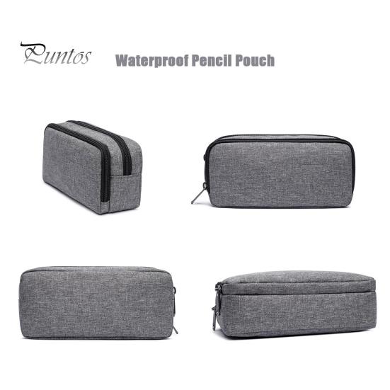 Pencil Case Secure Large Capacity Zipper Closure Oxford Cloth Waterproof Stationery Storage Organizer School Supplies