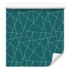 Wallpaper Geometric Pattern Turquoise, Turquoise Mountain 50x1000