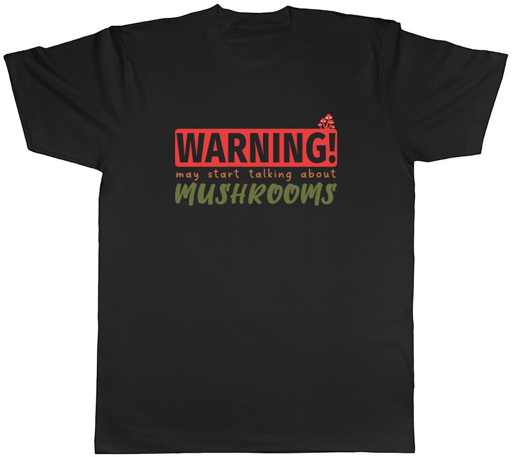 Warnung Pilze Unisex T-Shirt Garten Mykologie Pilz Tee Geschenk