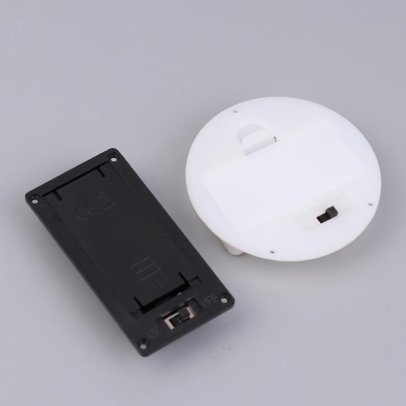 1/5Pcs 2 Aaa/Aa 3V Battery Case With Switch Cover Round Embedded Battery Holder Battery Storage Boxes Switch Socket Container