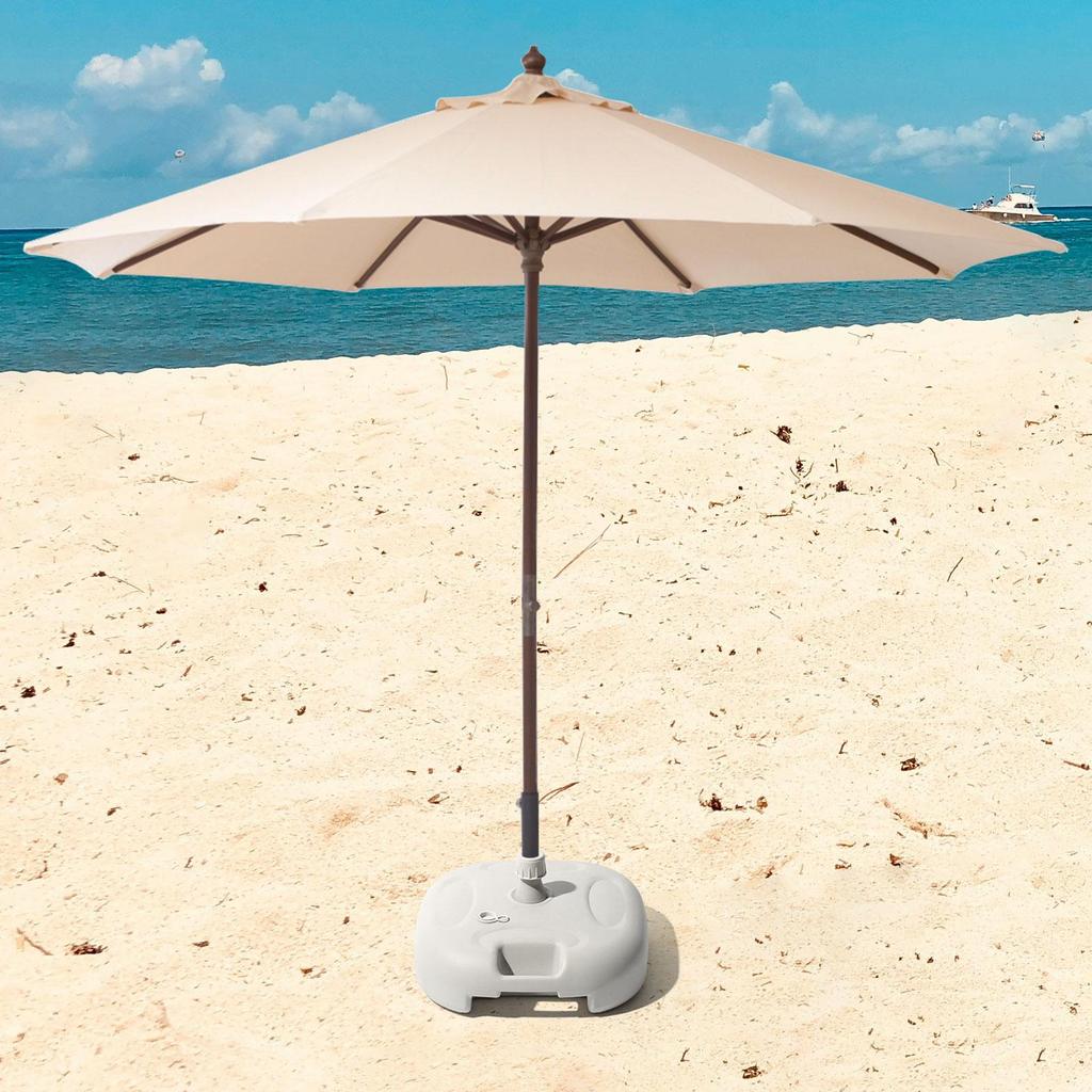 Patio Umbrella Base Refillable Windproof Pole Holder Water/Sand Filled Umbrella Weight for Outdoor Beach Poolside Patio Yard