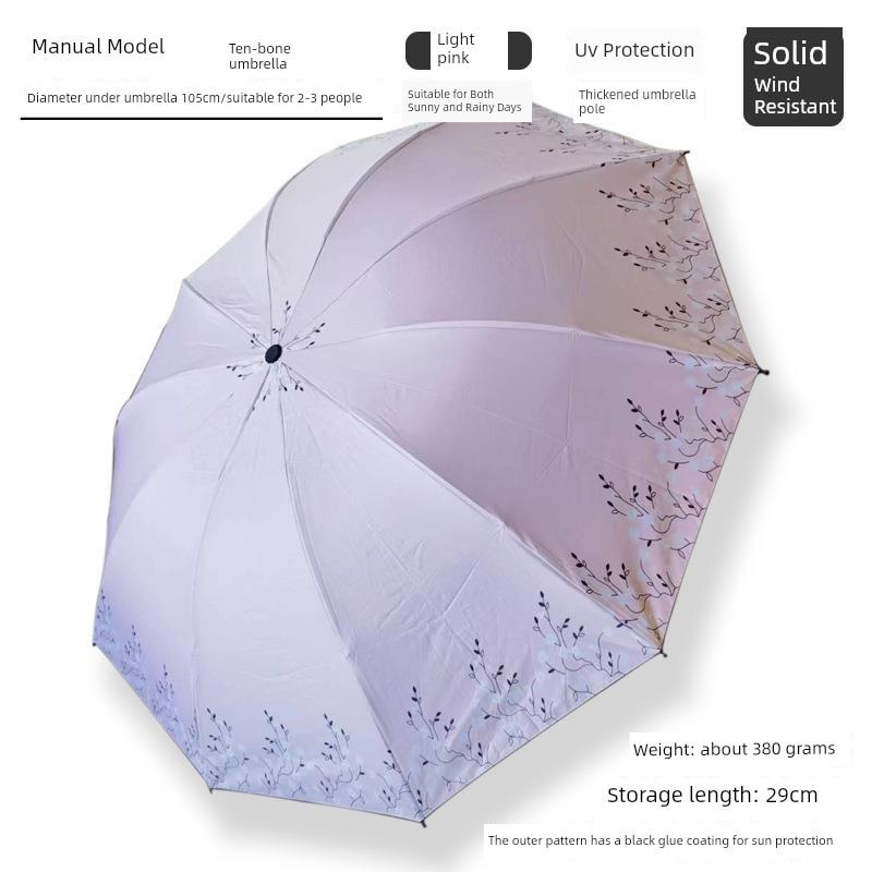 Sun Umbrella, Sunshade Umbrella, Rain Umbrella, Sun Protection Umbrella, Anti-Uv Umbrella, Automatic Umbrella for Girls and Boys, Compact and