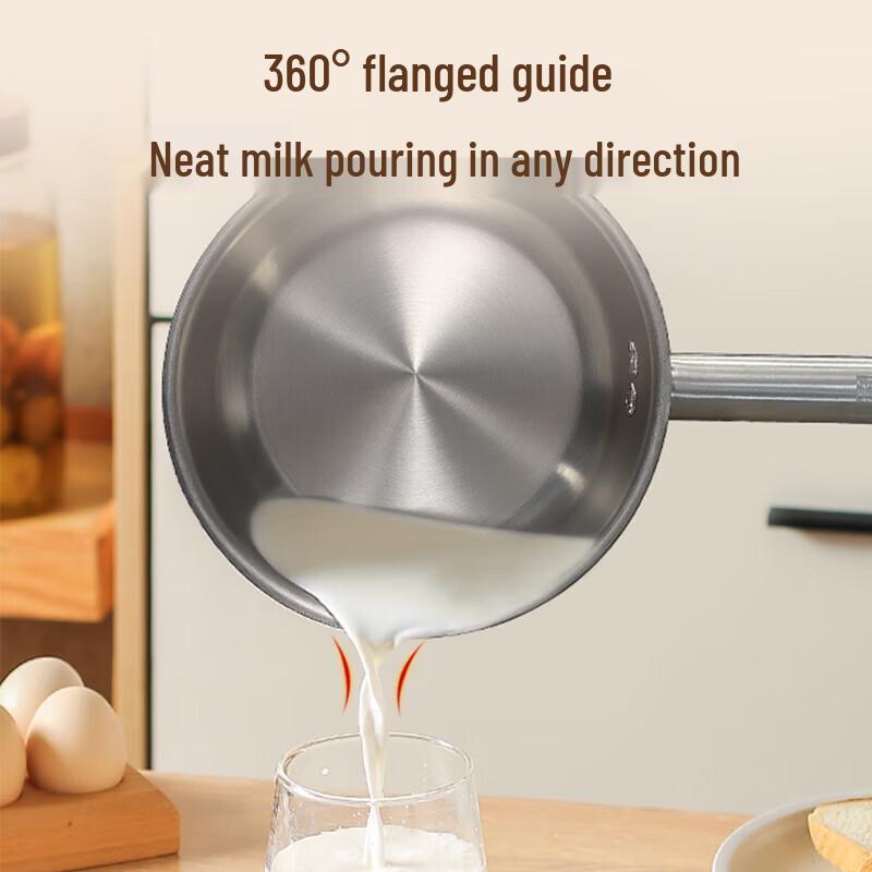 KOBACH 18cm 304 Stainless Steel Milk Pot with Steamer