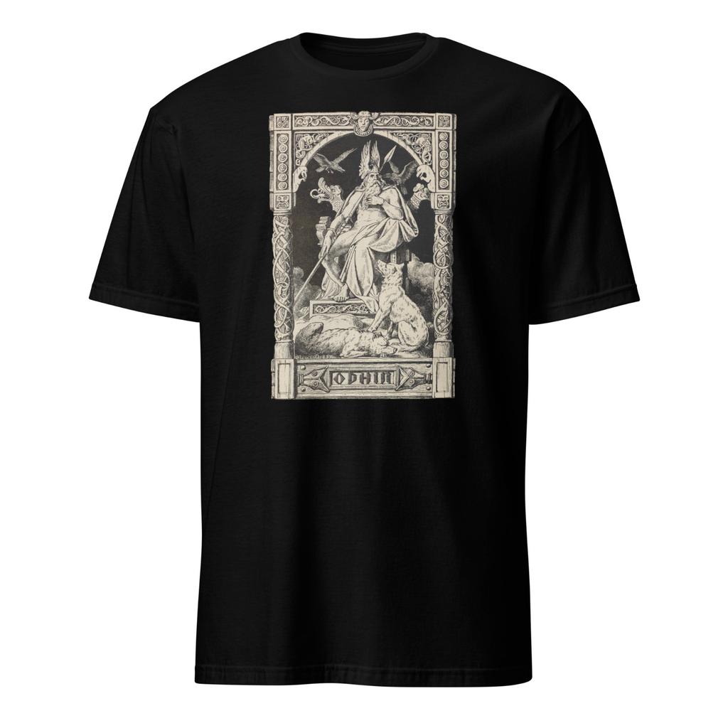 Odin God, Historical Viking Art, Norse Gods, Printed T-Shirt Mens Womens Tees Top Tops Tee