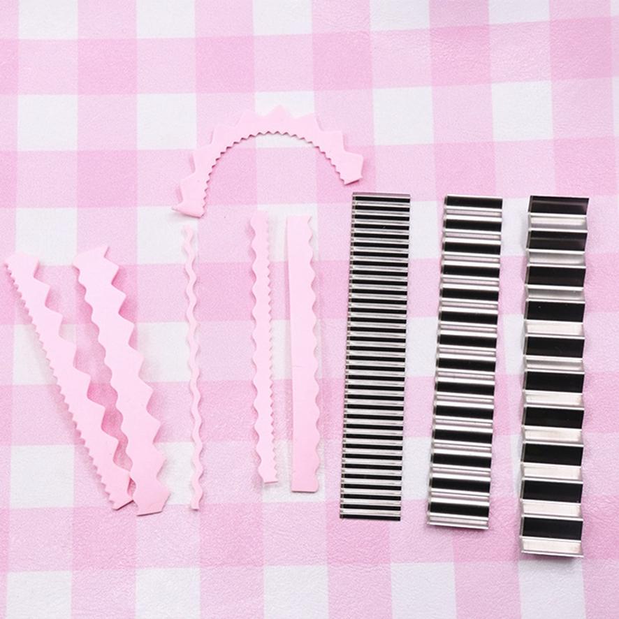 

Волнистый нож из нержавеющей стали, сверхлегкий глиняный нож для изготовления мягкой керамики, гофрированный резак, лезвие для кружева, вспомогательный инструмент для глины серебряный