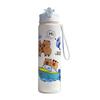 800ml Capybara Cute Water Cup with Straw & Handle Travel Water Cup Large Capacity Kawaii Water Bottle for Boys Girls Daily Use