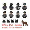 Military Armored Vehicle Explosion-proof Car Model Building Block Toy Weapons Special Forces SWAT Assemble Figures Dolls Toys