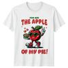 Apple Pie Fruit Retro Mens T-Shirt Womens Tee Graphic Unisex Top