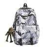 Schoolbag Versatile Camouflage Large Capacity Boys and Girls Backpack Middle School Student Personality Graffiti School Bag Leisure Travel Fashion 