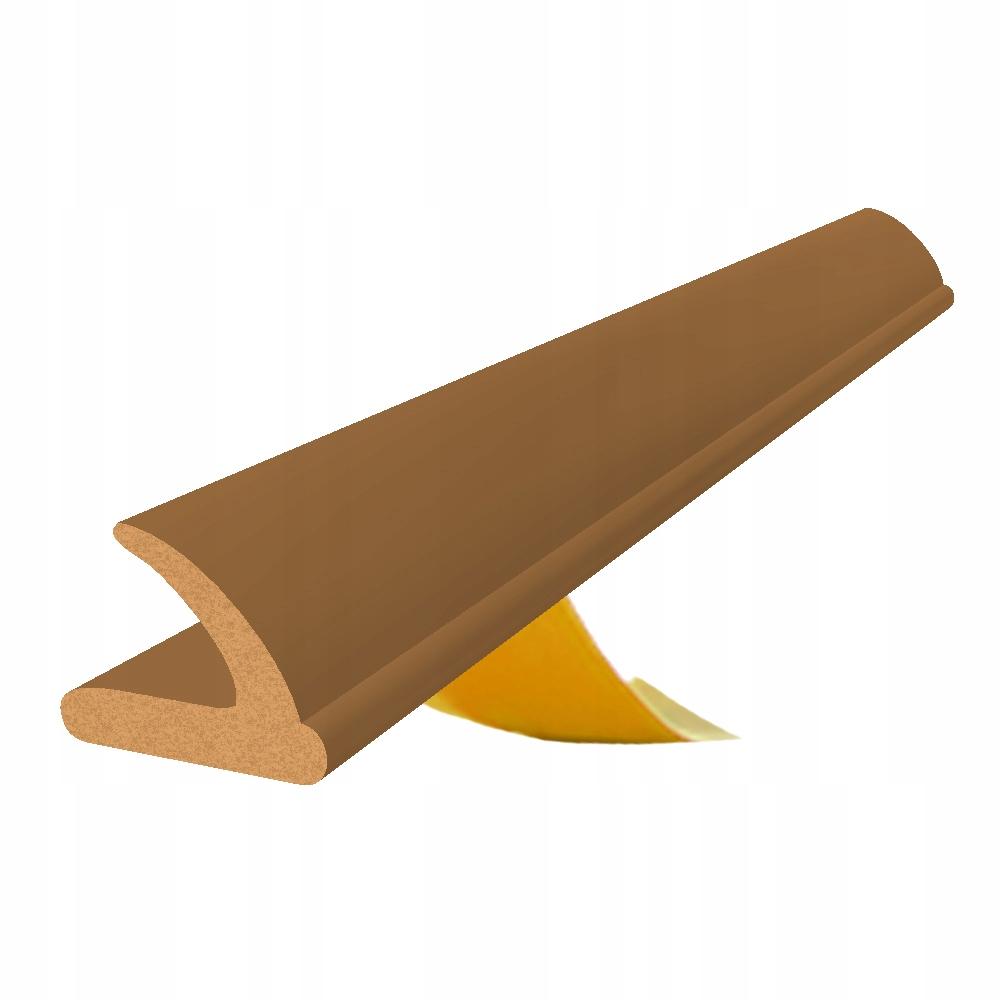 Self-adhesive door window seal V 9X7 mm BROWN