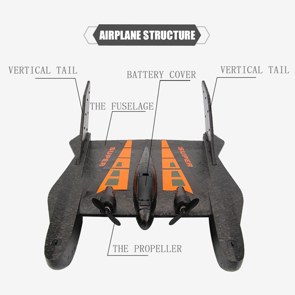 FX815 RC Plane Remote Control Airplane Ready To Fly 2.4Ghz 2 Channels EPP Foam Aircraft Model for