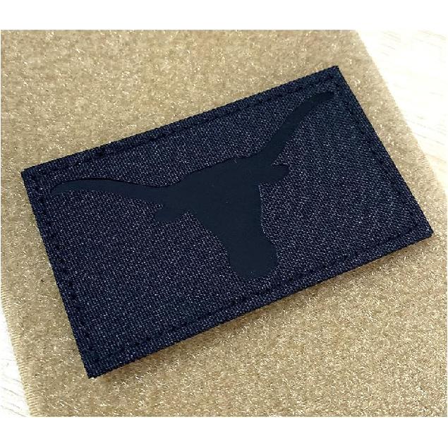IR Texas Longhorn Ranger Infrared 3.5x2 IFF Tactical Touch Fastener Patch Hook-Fastener Backing (MC)