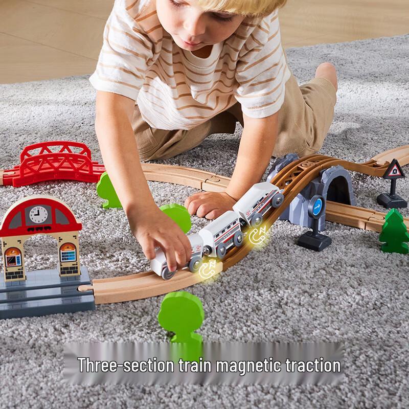 Hape Wooden Train Track World Adventure Set