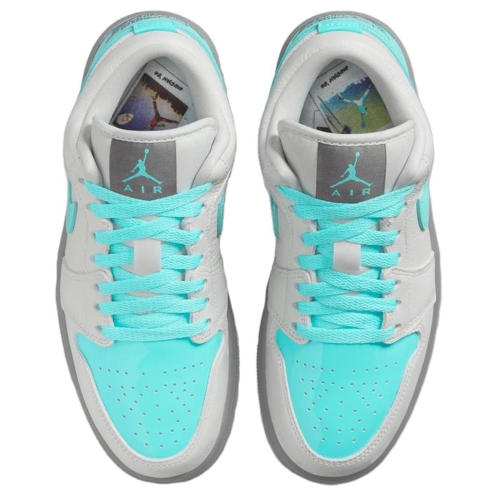 Dámské tenisky Air Jordan 1 Low SE Polaroid Teal Photon-Dust Aurora-Green HQ3599-025