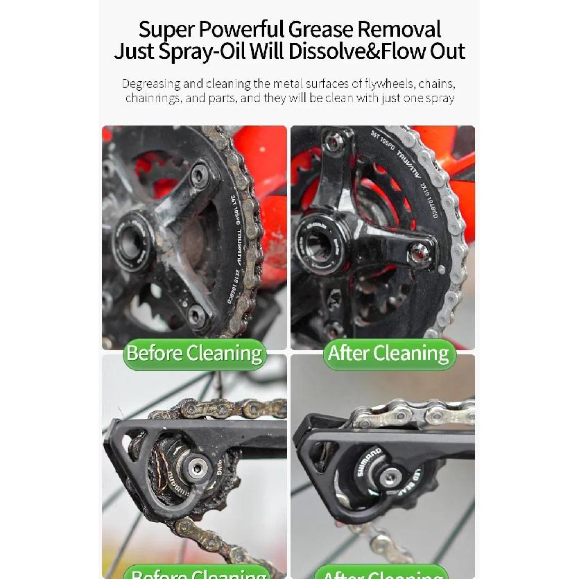 Bicycle chain cleaner Bicycle Drivetrain cleaner,cleaning and maintenance fluid,degreasing spray For Folding Road MTB bike