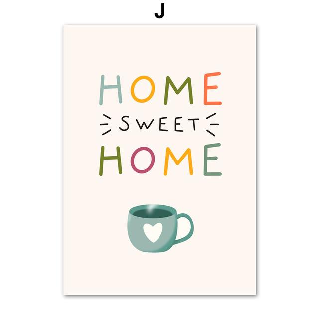 Tropische Pflanzen Daisy Vase Pizza Kaffeetasse Essen Abstrakte Poster Drucke Wand Kunst Leinwand Bilder Boho Küche Wohnzimmer Dekor Kein Rahmen