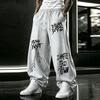 Men’s loose-fitting, straight-leg trousers with a drape stretch waistband versatile casual and sports trousers for everyday wear