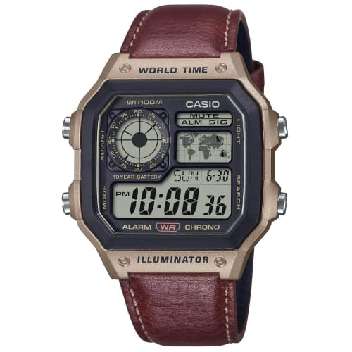 

Кварцевые аналоговые часы Casio с ремешком AE-1200WHL-5AVEF