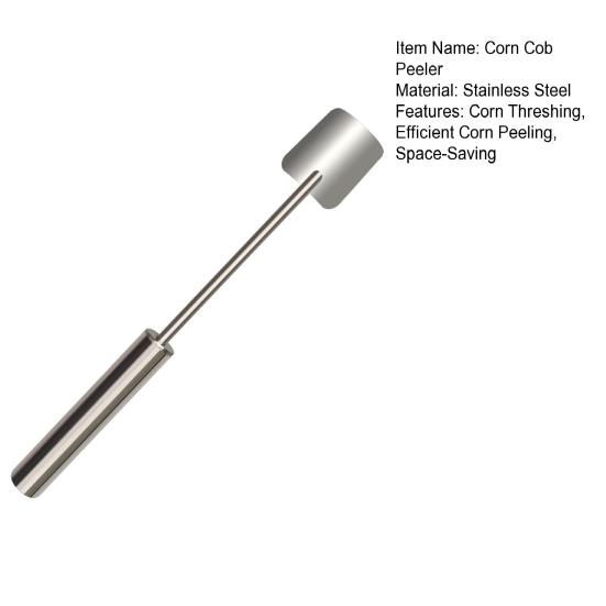 Verktøy for å skrelle maiskolber i rustfritt stål Magisk maisstripper Enkel maiskvern med langt håndtak Skarpt blad Kjøkkenredskap for hjemme- og restaurantbruk