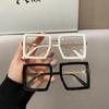 New Oversized Square Anti Blue Light Blocking Glasses High Definition Optical Protect Eyewear Fashion Plain for Men Women