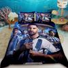 Duvet Cover Fashion Football Messi Printing Bedding Set Duvet Cover Comforter Bed Youth Kids Girl Boys Luxury Birthday Gift