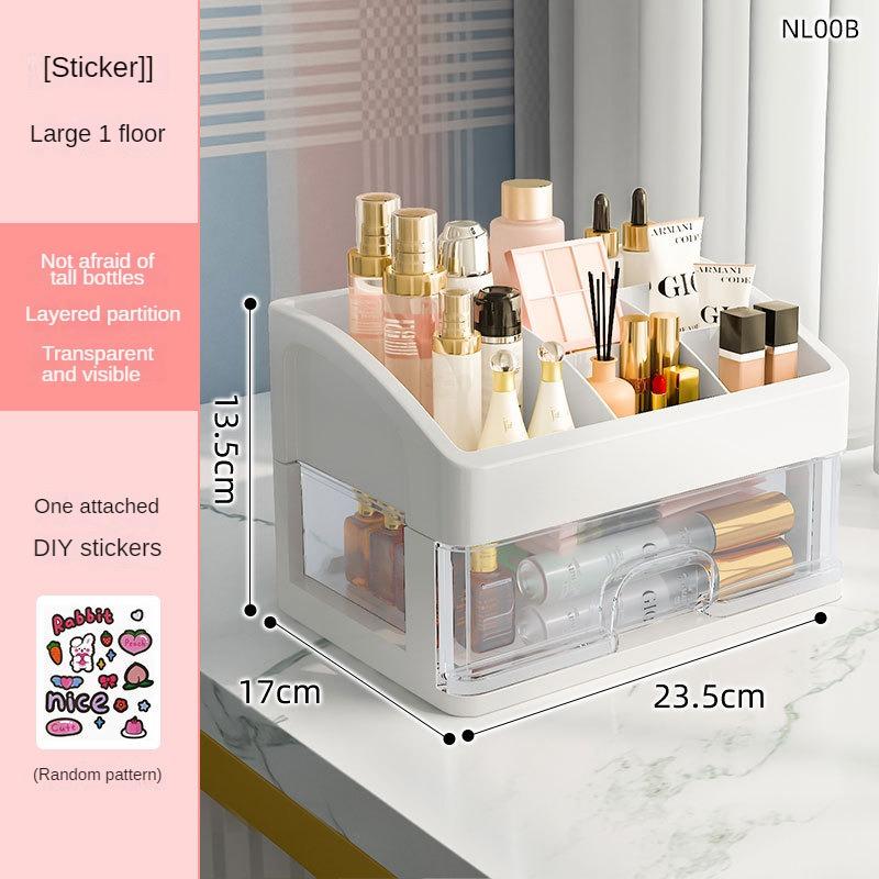 

Настільний ящик для макіяжу Тип коробки для зберігання косметики Футляр для макіяжу Тримач пензлика Помада Догляд за шкірою Столики для макіяжу Органайзер