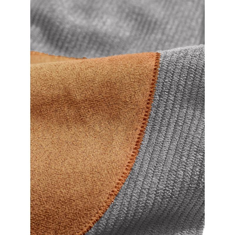 Men S Long Sleeve Collared Color Block Casual Polo Shirt