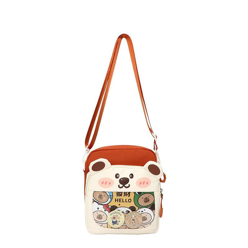 Women's Mobile Phone Bag Cartoon Small Square Bag Student Shoulder Bag