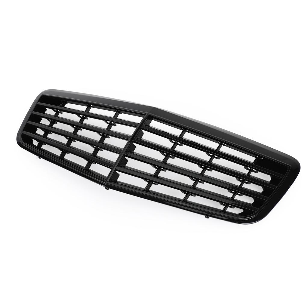 Front Bumper Grille Grill Fit Mercedes Benz W211 E350 500 07-09 Gloss Black