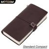 Moterm Compact Series Standard Size Traveler Notebook Full Grain Vegetable Tanned Leather Organizer Diary Sketchbook Planner