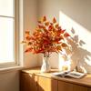 Artificial Fall Maple Leaves Bouquet for Thanksgiving Home Decor