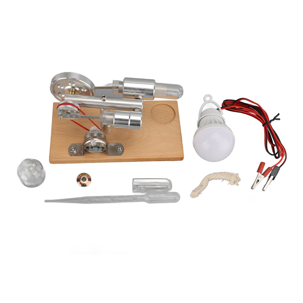 Hot Air Stirling Engine Multifunctional Education Toy Electricity Power Generator for School