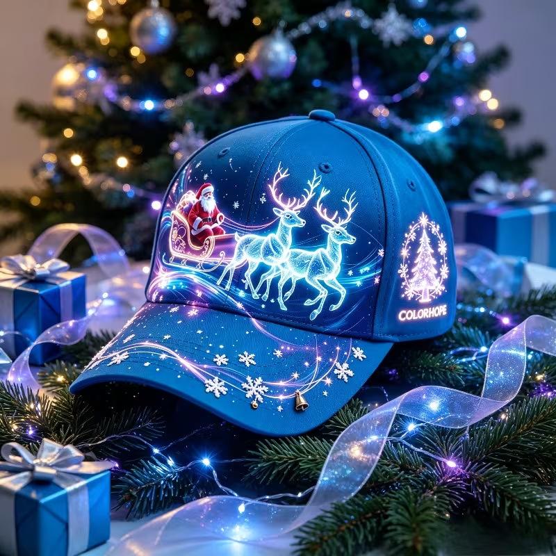 Exclusive for Red Christmas Hats, Santa Hats, Adults, Children, Digital Printing Casual Design