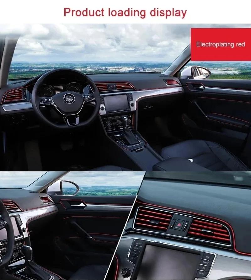 Decorazione Modanatura Auto Universale Strisce Flessibili 5M/3M/1M Modanature Auto Interne Rivestimento Copertura Auto Cruscotto Porta Car-styling