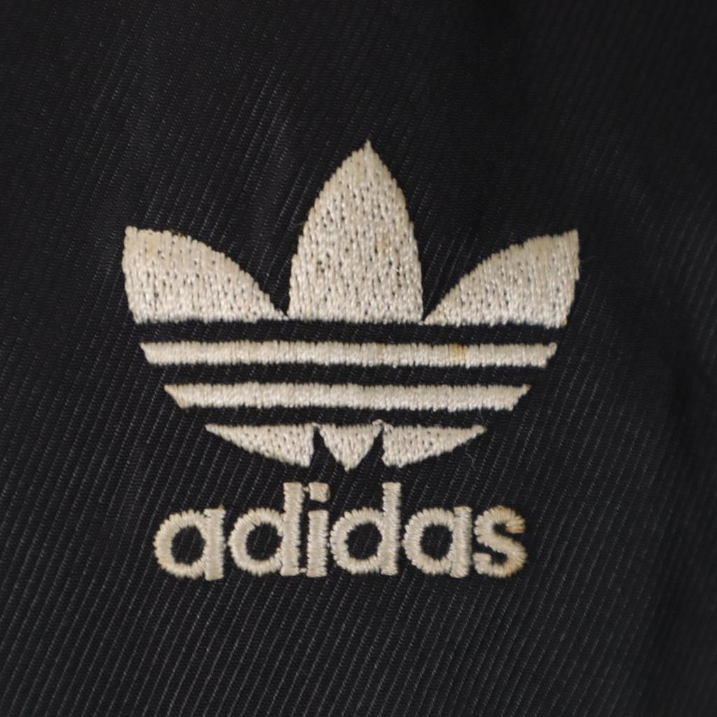 Adidas 80s Vintage Made by Descente Trefoil Logo Bench Coat L Black Men's Used