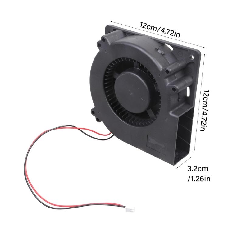 Portable 12V Blower Fan 40CFM Airflows 3600RPM Speed Perfect For Server Rack Electronics Cooling And Campfires Ignition