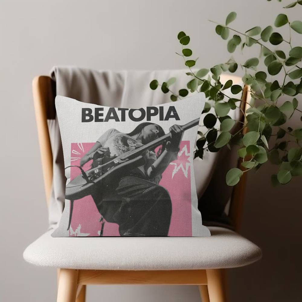 Rock Singer pretty B-Beabadoobee Cushion Cover 45x45 Polyester Sofa Cushions Decorative Throw Pillows Pillowcover