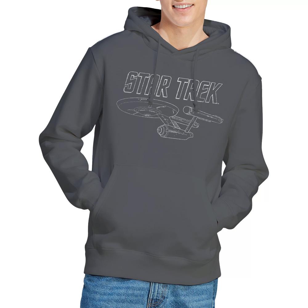 STAR TREK Mens The Original Series Enterprise Hoodie