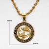 Scorpio Leo 12 Constellations Pendant Necklaces for Men Women Gold Color Stainless Steel Rope Chain Zodiac Signs Jewelry 2025