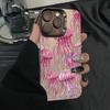 Rosa Quallen Handyhülle Für IPhone 16 16E 15 14 13 12 11 Pro Max Transparente Hülle Für Iphone 16 16E 15 14 13 12 11 Hülle