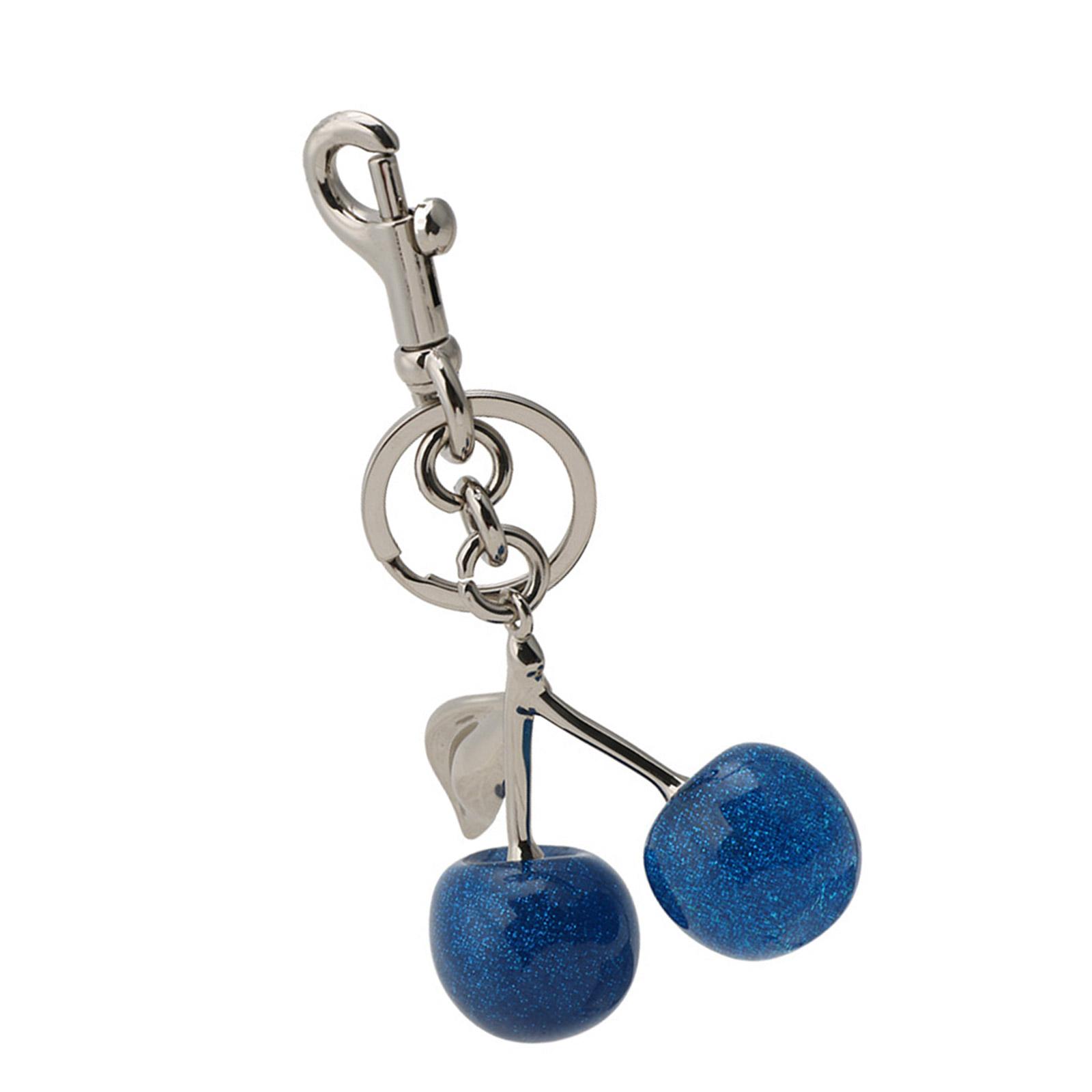 

Прочный брелок в форме синей вишни, портативный брелок-подвеска в виде синей вишни, элегантный брелок-шарм для сумок, ключей, кошельков