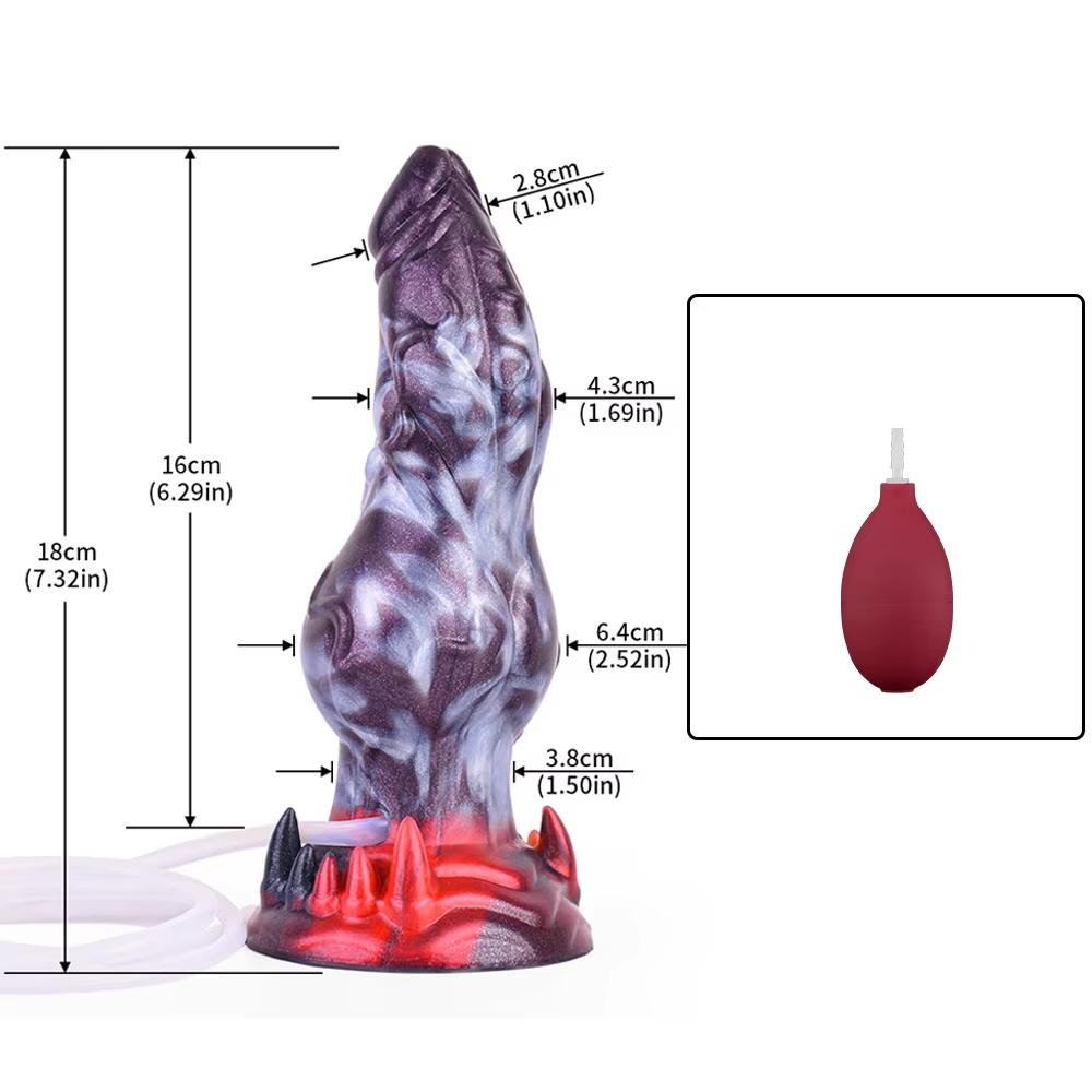 Horse Squirting Dildo Anal Plug Silicone Ejaculation Penis Fantasy Sex Toys for Women Men BDSM G-spot Prostate Massage Large-sized Dildos Masturbator