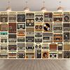 Retro Audio Party Backdrop Decoration - Mini Speakers and Tape Wall Decorations Made of Polyester for Indoor/outdoor Use