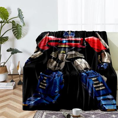 Optimus Prime Theme Printed Blanket - Perfect for Couch, Bed, Travel & Outdoor Use | Machine Washable, Cozy & Durable.