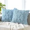1 PC Christmas Throw Pillow Cover Plush Embroidery Snowflake Christmas Decoration Living Room Embroidered Cartoon Pattern Pillow