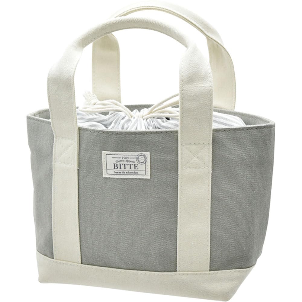 Gendai Department Store BITTE Canvas Lunch Bag Gray H17 A652GY Size Approx. W31.5 D11.5