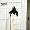 Functional Wall Decoration 3D Printed Bat Hook, Halloween Gothic Decorative Hanger, Dark Sturdy Hanging Storage Style Mount Hook for Keys And
