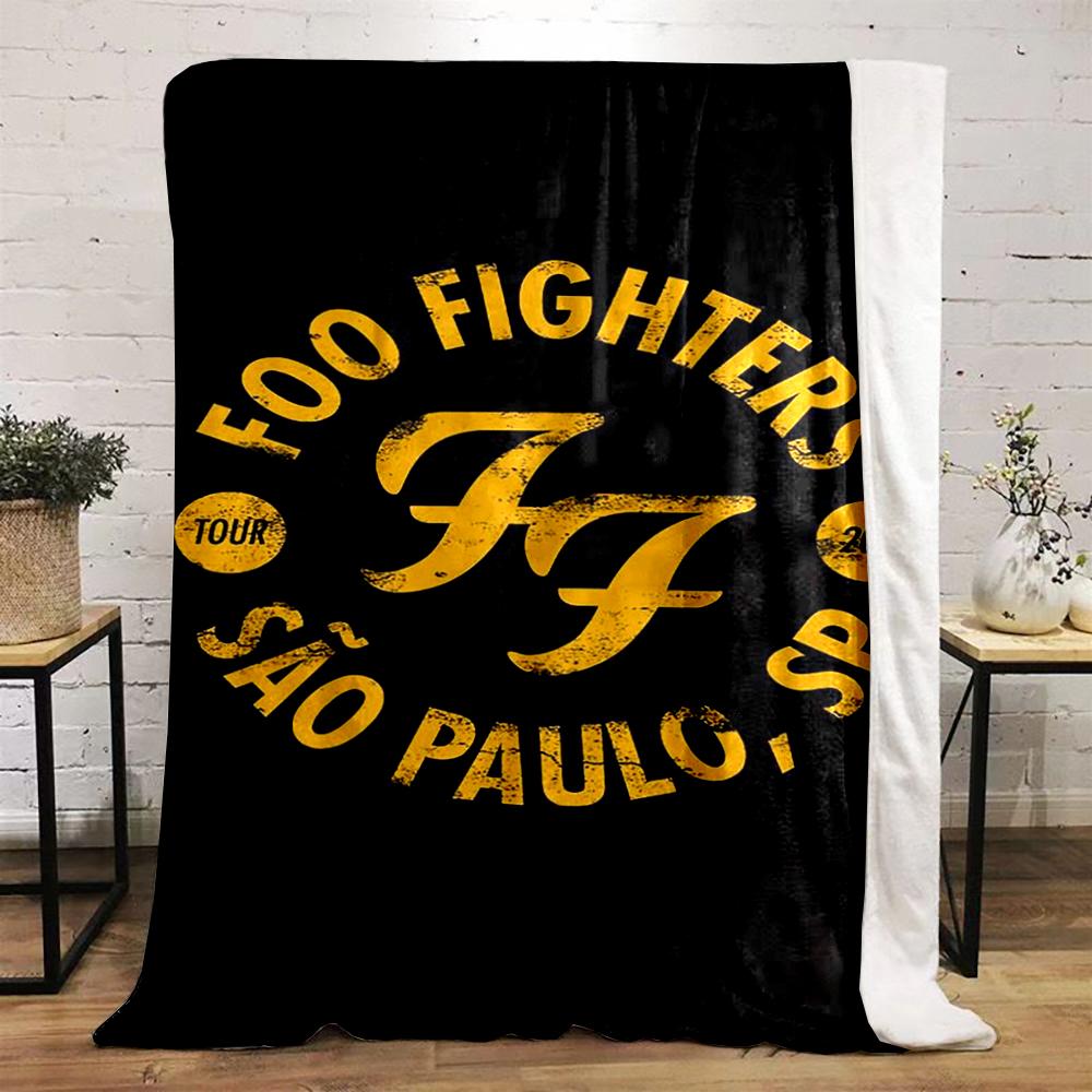 "Foo Fighters São Paulo Tour 2015 Design Flannel blanket for bedroom living room sofa and nap"