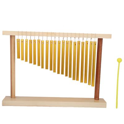 20-töniges Tisch-Windspiel, einreihiges Schlaginstrument, Kindermusikspielzeug + Hammer