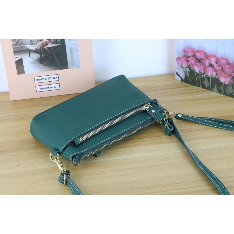 

Женская сумка из коровьей кожи, одноплечевая, женская модная, сумка через плечо зелёный